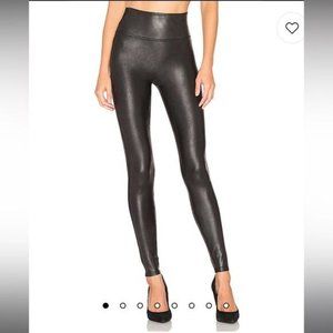 Spanx Faux Leather Leggings Black Size Large